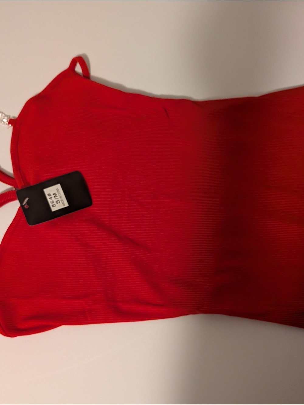 Classic Red Ribbed Camisole Tank - Sleek Everyday Cami